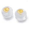 Ohrstecker Sinya Au750 Feiner Schmuck Damen Mädchen Mama Geschenk Ankunft Ananaskugeln Perlen Design 18 Karat Gold Ohrring 5 mm