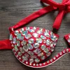 Kristal Bikinis Yeni Seksi Push Up Mayo Elmas Lüks Halter Mayo Kadın Bandage Bater Bathing Suits Rhinestone