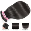 Closure Unice Hair Mongolian Hair 2/3 Bundles With Lace Closure Straight Remy Human Hair Weave Bundles With 4x4 Lace Closure