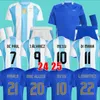 Argentyna piłka nożna 2024 Messis Dybala di Maria Martinez de Paul Maradona Kit Men and Kids Kits Football Kits