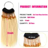 Rings 20/30pcs Human Hair Swatch Hair Color Rings For Salon Hairdresser Supplies Human Hair Extension Test Strands Hair Dyeing Sample