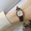 Armbanduhren Damenuhren Vintage Kleines Zifferblatt Uhr PU-Lederband Quarz-Armbanduhr Uhr Männer Frauen Casual Einfache Uhr 24319