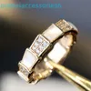 2024 Jewelry Designer Brand Band Rings 925 Pure Silver Treasure Bone Plated with 18k Rose Gold Cnc White Fritillaria Spirit Snake Ring