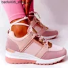 Casual Shoes Womens Shoes 2022 Summer Wedge Platform Casual Shoes Womens Lace Sports Shoes Womens Plus Size Anti Slip and Breattable Sports Shoes Q240320