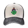 Ballkappen Fergus The Witchy Frog Friend Baseball Cap Big Size Hut Gentleman Rave Damen Herren