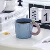 Mugs 340ML Ceramic Mug Art Sense Cute Creative Gift Couple Tea Cup Office Coffee Milk Water With Handle