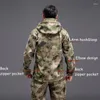 사냥 재킷 전술 소프트 쉘 재킷 슈팅 워터 푸른 의류 캠핑 훈련 하이킹 바람 방전웨어 스티어스 코트