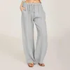 Женские брюки, повседневные широкие брюки, стильная летняя коллекция, эластичная резинка на талии и комфорт