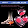 Dance Shoes 2024 Men Women Soft Rubber Gel Pain Heel Spur Quality Peds Cup Unisex Support Insoles Cushion Increased Shoe Pad