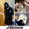 WE11DONE CIKSHR Love Graffiti Embroidered Round Neck Pullover T-shirt WELLDONE Loose Couple Half Sleeve Short