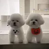 Abbigliamento per cani Sciarpa/bavaglini per gatti Regolabile Bavaglino per Halloween Pet Asciugamano tascabile per saliva dell'orso Teddy Bomei per cuccioli di piccola taglia