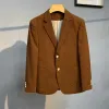 2023 nueva marca de otoño para hombre Blazers casuales moda de primavera negocios chaqueta de traje delgada chaqueta para hombre ropa de boda