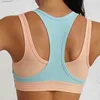 Roupa íntima ativa sutiã de ioga à prova de choque falso sutiã esportivo de duas peças respirável Bralette jer fitness top colete de corrida sem fio sutiã push up top de academiaC24320