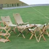 Furnishings Mountainhiker Outdoor Folding Wooden Chair Portable Ultralight Relaxation Chair Camping Fishing Picnic Beach Chair Seat