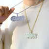 Ciondoli in moissanite con scritte fini di gioielli hip-hop in mossanite personalizzati di alta qualità da uomo