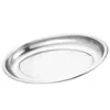 Plates Plate Serving For Home Storage Tray Pastry Platter Breakfast Supplies Metal Stainless Steel