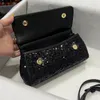Designer Tassen Sicily Leather Mini Tote Handtas kristal mode dames purpen merk echt leer met doos