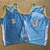 Maillots de basket-ball rétro authentiques Dikembe Mutombo 55 Carmelo Anthony 15 Allen Iverson 3 Hakeem Olajuwon 34 Tracy McGrady Stephen Curry 30 Dirk Nowitzki Jason Kidd