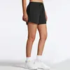 Shorts pour femmes pantalons de yoga en nylon Flare Run élastique Wasit culotte d'entraînement avec poches Sport pour femmes taille haute