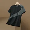 Quick Dry Esporte Camiseta Mens Mangas Curtas Verão Casual Impressão Plus Size 3XL Top Tees Ginásio Camiseta Roupas 240313