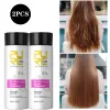 Behandlungen PURC 2-teilige brasilianische Keratin-Behandlungssets 100 ml Formalin-Haarglättungsprodukte Glättungsshampoo Haarpflege 0 % 5 % 8 % 12 %