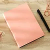 Journal Rainbow Edge Plaid Notebook Simple Pu Blank Cover Color Changing Soft Leather School Student Accessories