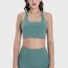 LU-107 Yoga-Sport-BH, Laufen, Fitness, geraffter Rücken, Tank-Tops mit gepolstertem BH für Damen, Trainingskleidung