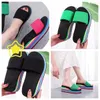 Slippers dames eenzijdige slippers visgraat zomer dikke zool sandalen hoge hakken t bovenkleding casual strandkleding GAI flip-flo platform regenboog kleurrijk maat36-41