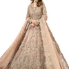 Шифоновое женское платье для вечеринки с эластичной резинкой на талии, традиционный новый дизайн 2023, пакистанский сальвар-камиз, новый стиль
