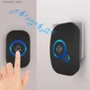 Türklingeln Fuers Drahtlose intelligente Türklingel Home Safety Alarm Willkommenstürklingel LED-Licht 32 Songs mit wasserdichter Taste Einfach zu installierenY240320