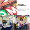 Party Decoration Back-to-School Season Hanging Flag Welcome Flags Decorative Supplies Flower Garlands Bunting Banners Sign