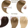 Toppers Rich Choices 7x13cm Topper Hair Piece Silk Base 100% Real Remy Human Hair Topper For Women Natural 4 Clips In Brown Blonde