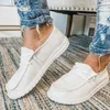 Casual Schoenen Dames Canvas Lace Up Sneakers Dames Loafers Zacht Ademend Effen Vrouwelijke Platte Plus Size