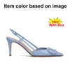 Top-level Women Luxurys Designers Shoes VT High Heel Black Patent Leather Buckled Strap Cage Heels Sandals Stiletto Pointed Toes Ankle Straps Dress Shoe With box