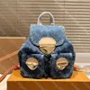 Fashion denim schoudertassen Designer tas jean winkelen bakken vrouwen koppeling canvas strandtas grote capaciteit schoudertassen met kaarthouder sleutel zakje luxe handtas