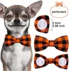 Vêtements de chien 30pcs collier en vrac Bowtie coton coulissant arc pour animaux de compagnie pour petit chat cravate chiens animaux accessoires de toilettage