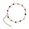 Модный и универсальный красочный браслет Strand, изящные ручные завязки, очаровательные подвески для женщин
