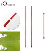 Aids Portable Aluminum Metal Golf Swing Alignment Training Stick Rods Practice Accessories for Golfer Aiming Putting