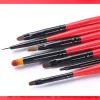 Kits Bevili Color 14 Pcs /set Gel Nail Art Brush Crystal Carved Powder Flower Shaping Paint Brush Uv Gel Brushes Painting Tools