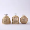 Glasses Rattan VasesFlower Nordic Style Modern Decorative Vases Desktop Decor Vase for Home Living Room Decoration 240318