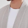 Męskie kurtki plisowane swetry japońsko jesień mody solidny upuszczony swobodny luźne połowie ponadwymiarowe płaszcze jl125