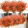 Fleurs décoratives 12 lots de tiges de buis artificielles, fausses plantes d'extérieur, Bouquet vert en plastique