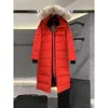 Cananda Goosewomen jaqueta canadense parkas feminino inverno comprimento médio acima do joelho com capuz grosso quente gansos casacos feminino122169 Chenghao01 296