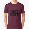 Herren-T-Shirts „Everyone Needs A MaSleeve“, kurzes Hemd, Streetswear, Harajuku, Sommer, hochwertiges T-Shirt, Tops, MaMathew, lustiger Name