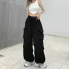 Pantaloni da donna Streetwear Hip Hop Cargo Tasche moda donna Pantaloni larghi oversize Estate Bf Coreano a vita alta Gamba larga