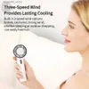 Electric Fans Portable manual fan semiconductor cooling 2200mAh battery USB charging mini handheld fan air cooler outdoor fanY240320