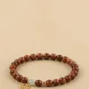 Strand sândalo buda contas de oração e tian yushi yuanrun fu personagens pequeno número mão corda bodhi marca pulseira presentes