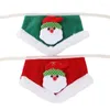 Vêtements pour chiens Pet vert / rouge écharpe foulard chat thème de Noël serviette de salive réglable
