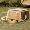 Förvaringspåsar campingförsörjning handväska mångsidig gasspis kanister potten bär slitstemprost för kassettugn