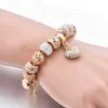 Bangle Yada Prezenty Ins Fashion Gold Heart Bransoletka i bransoletki dla kobiet bransoletki gorące łańcuch urok biżuterii Kryształowa modna bransoletka BT200176 240319